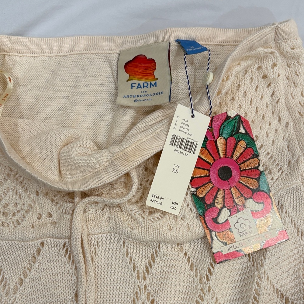 NWT Farm Rio x Anthropologie Crochet Maxi Dress - Picture 3 of 3